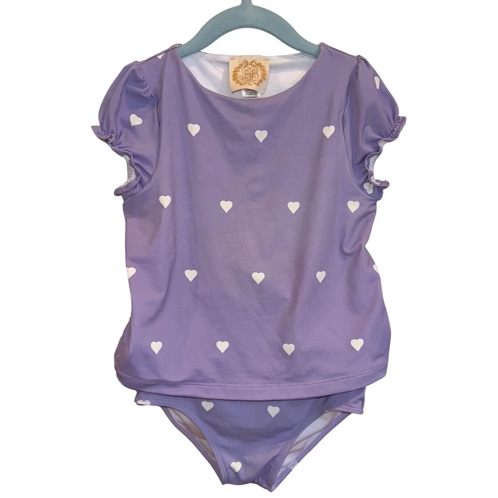 TBBC‎ The Beaufort Bonnet Company Short Sleeve Snorkel Tour Tankini Heart Eyes
